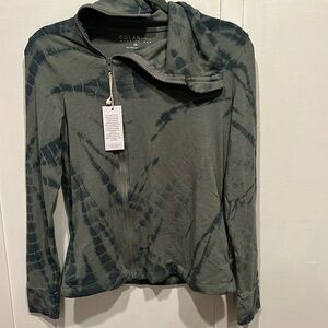 NWT Anthropologie Dolan brand asymmetrical zip up.